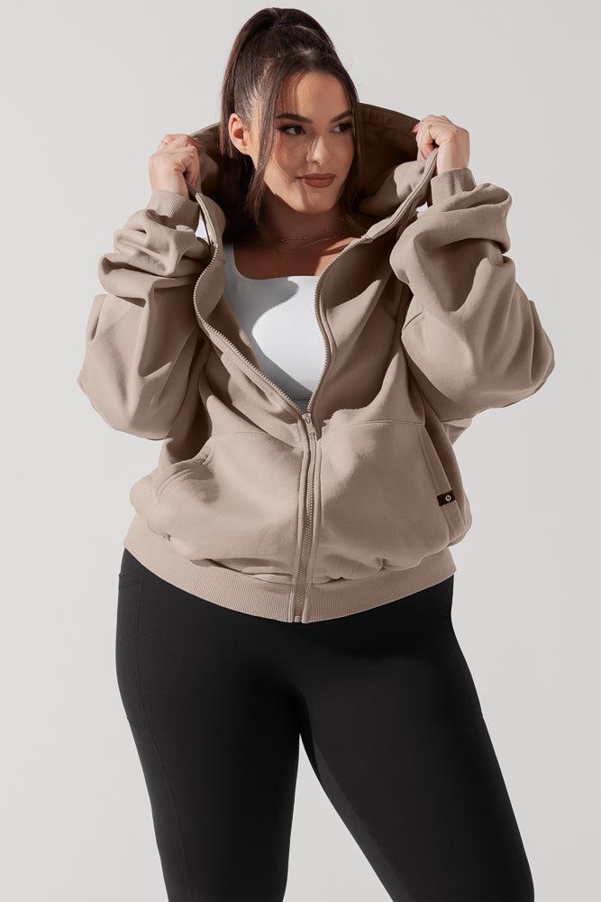 POPFLEX® Zip Cloud Hoodie - Blush Product Image