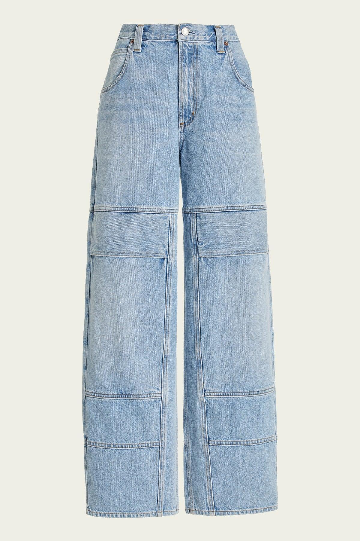 Tanis Utility Jeans In Conflict In Blue Product Image