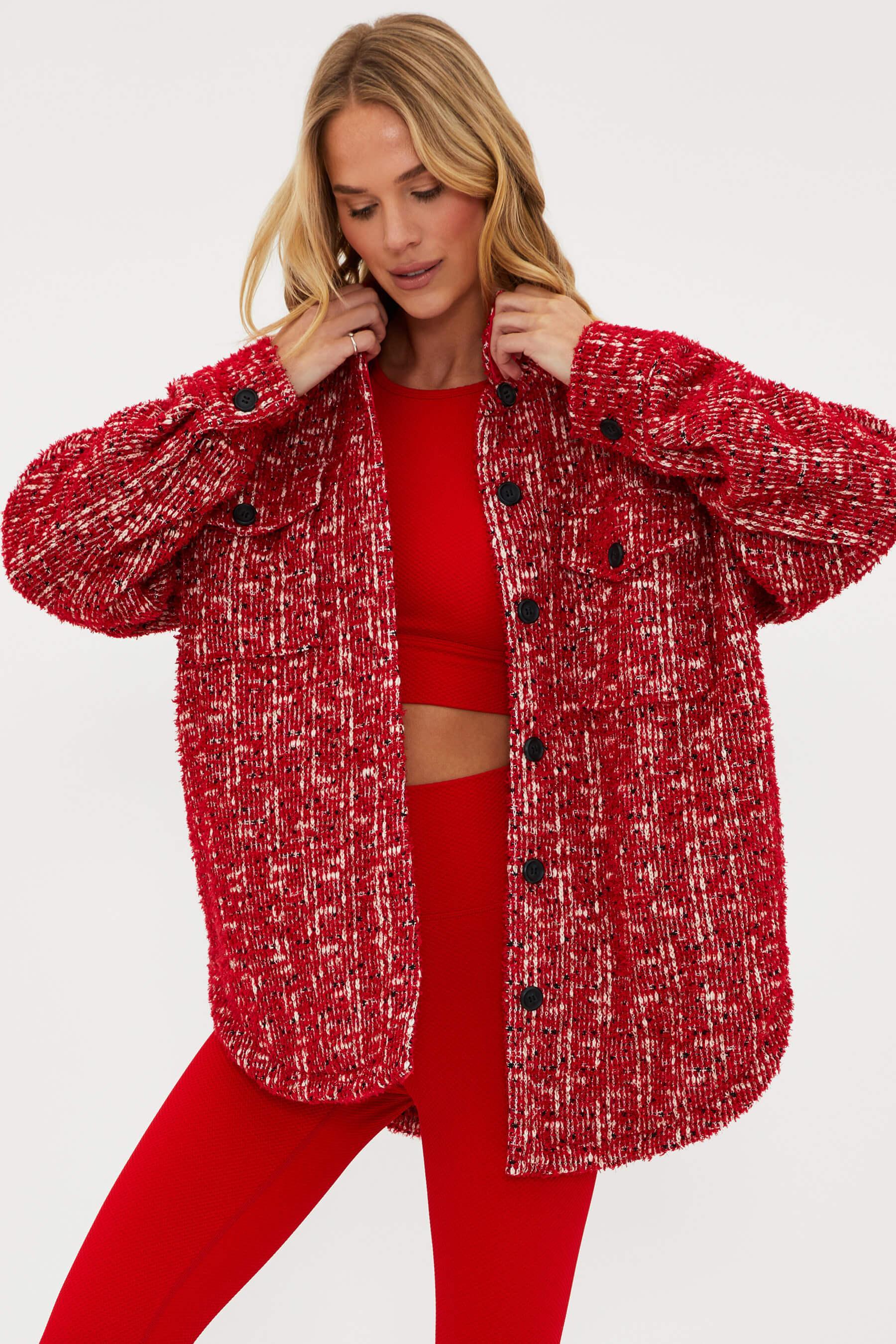 Noelle Shacket Merry Sparkle Tweed Product Image