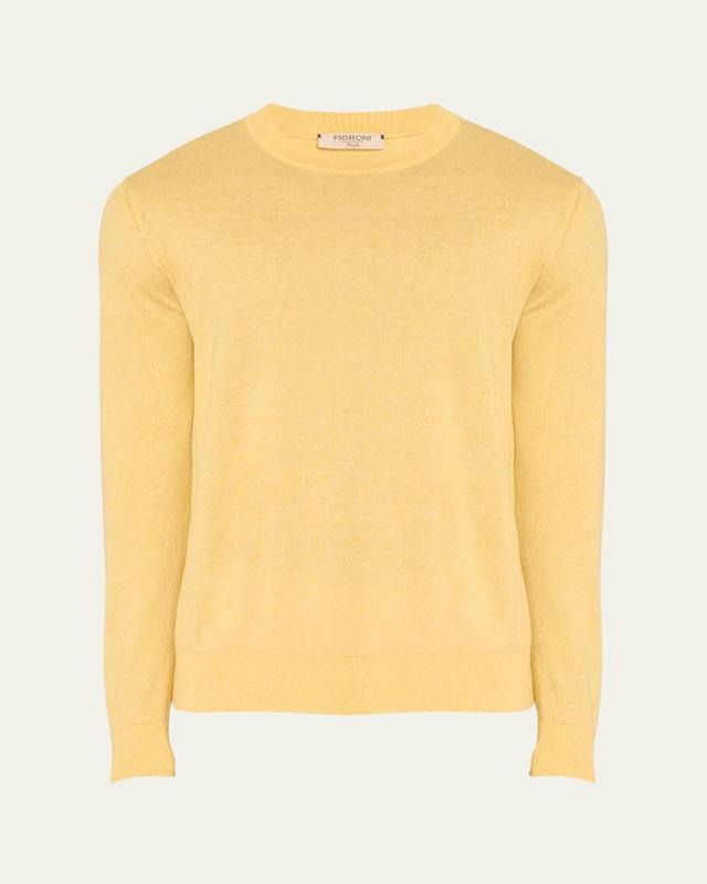 Mens Cashmere Cotton Crewneck Sweater Product Image