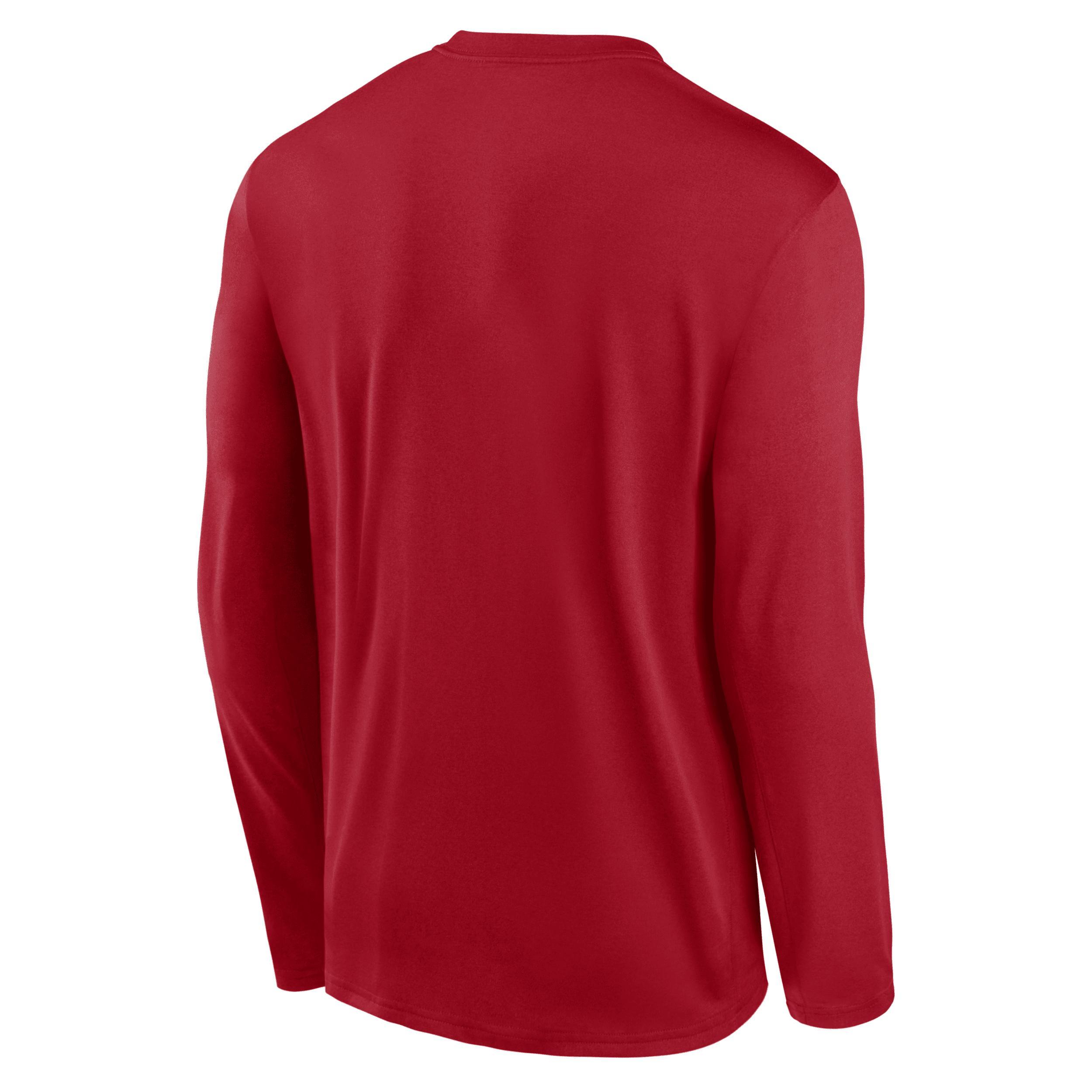 Nike Mens Red Los Angeles Angels Authentic Collection Practice Performance Long Sleeve T-Shirt Product Image