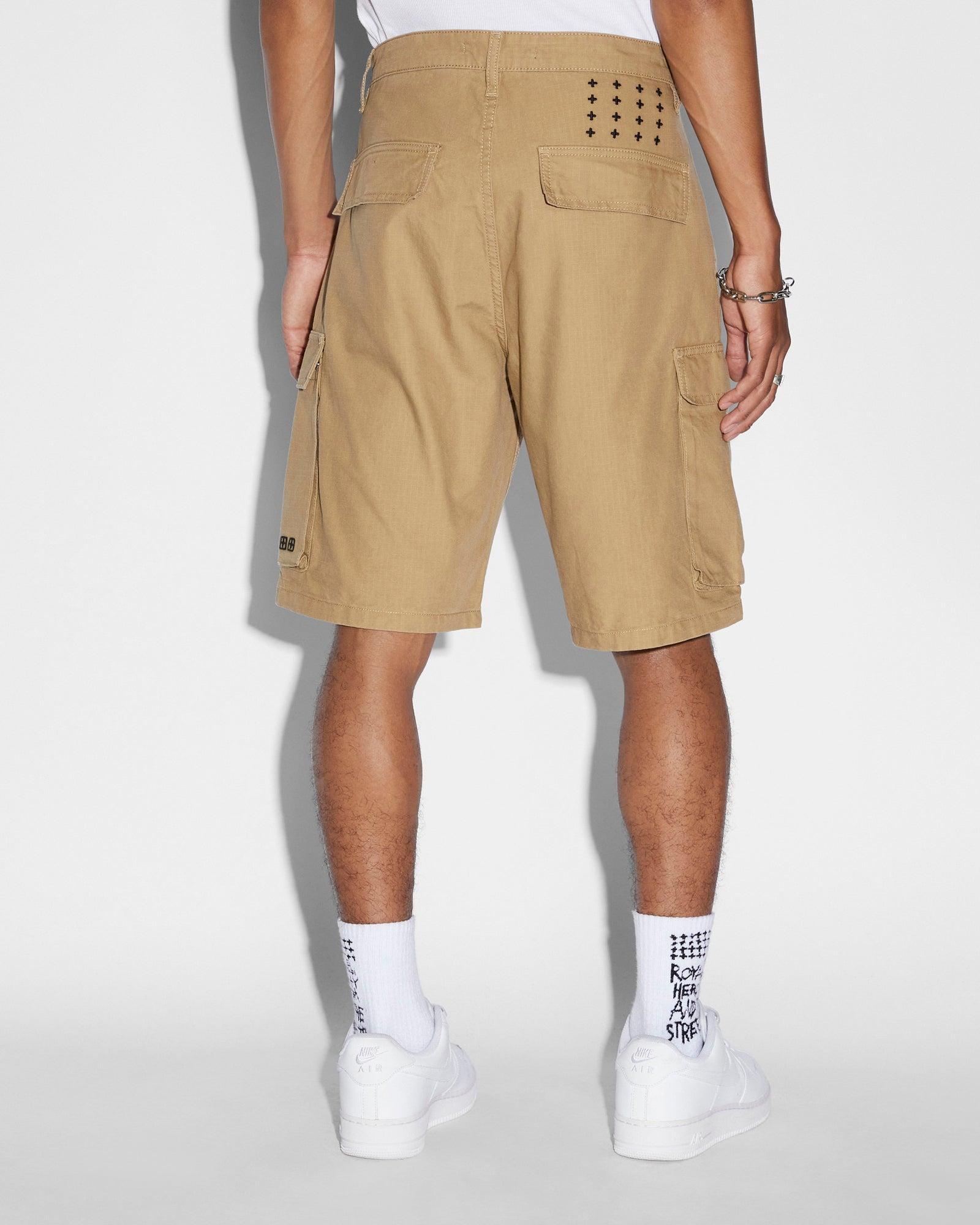 FUGITIVE CARGO SHORT DARK TAN Male Product Image