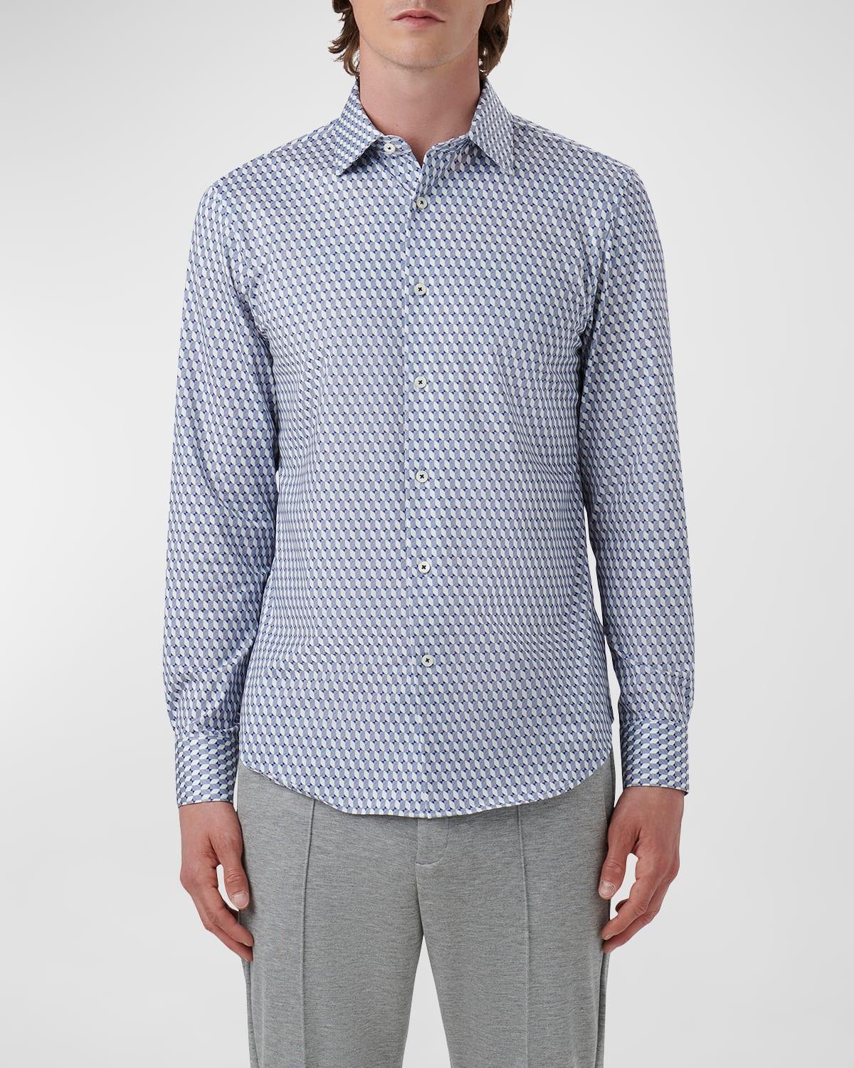 Mens James Ooohcotton Abstract-Print Sport Shirt Product Image