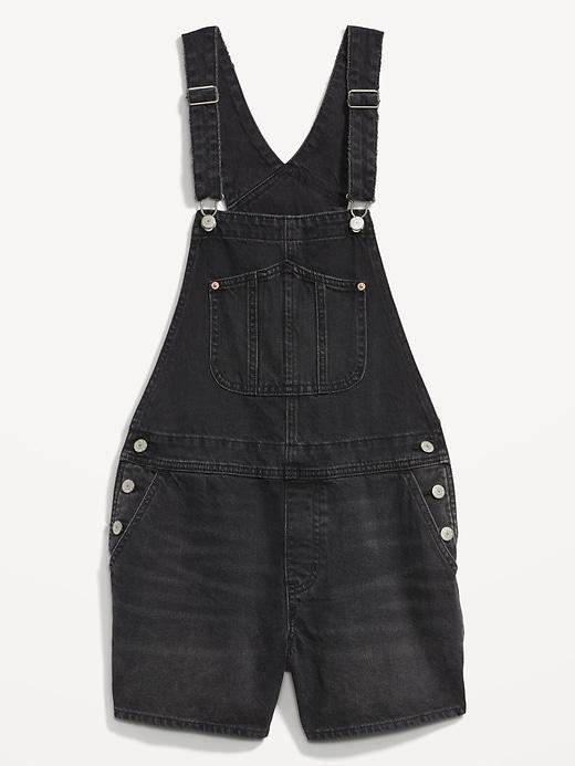 Slouchy Jean Shortalls -- 3.5-inch inseam Product Image