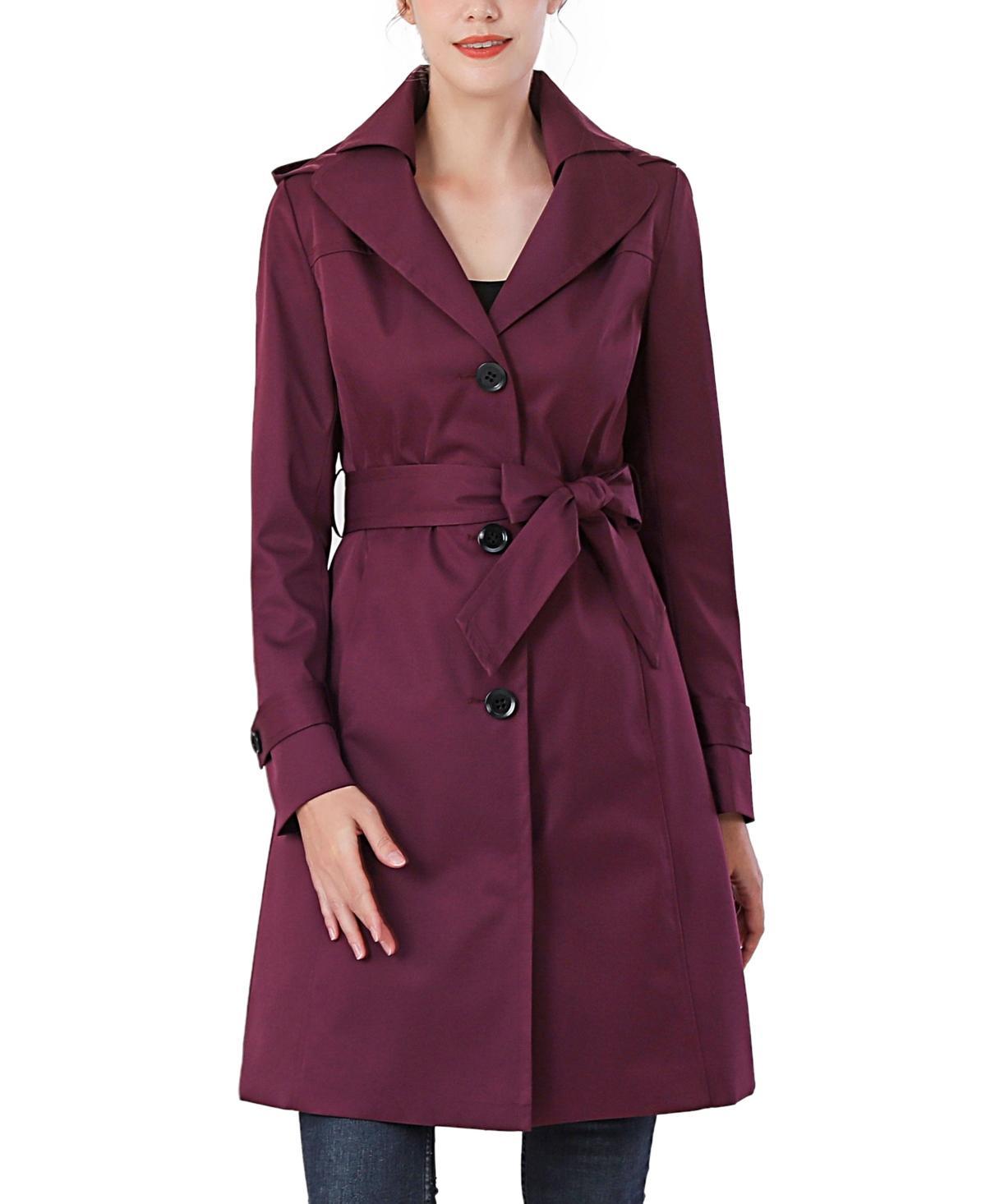 Kimi + Kai Womens Adel Water-Resistant Hooded Trench Coat Product Image