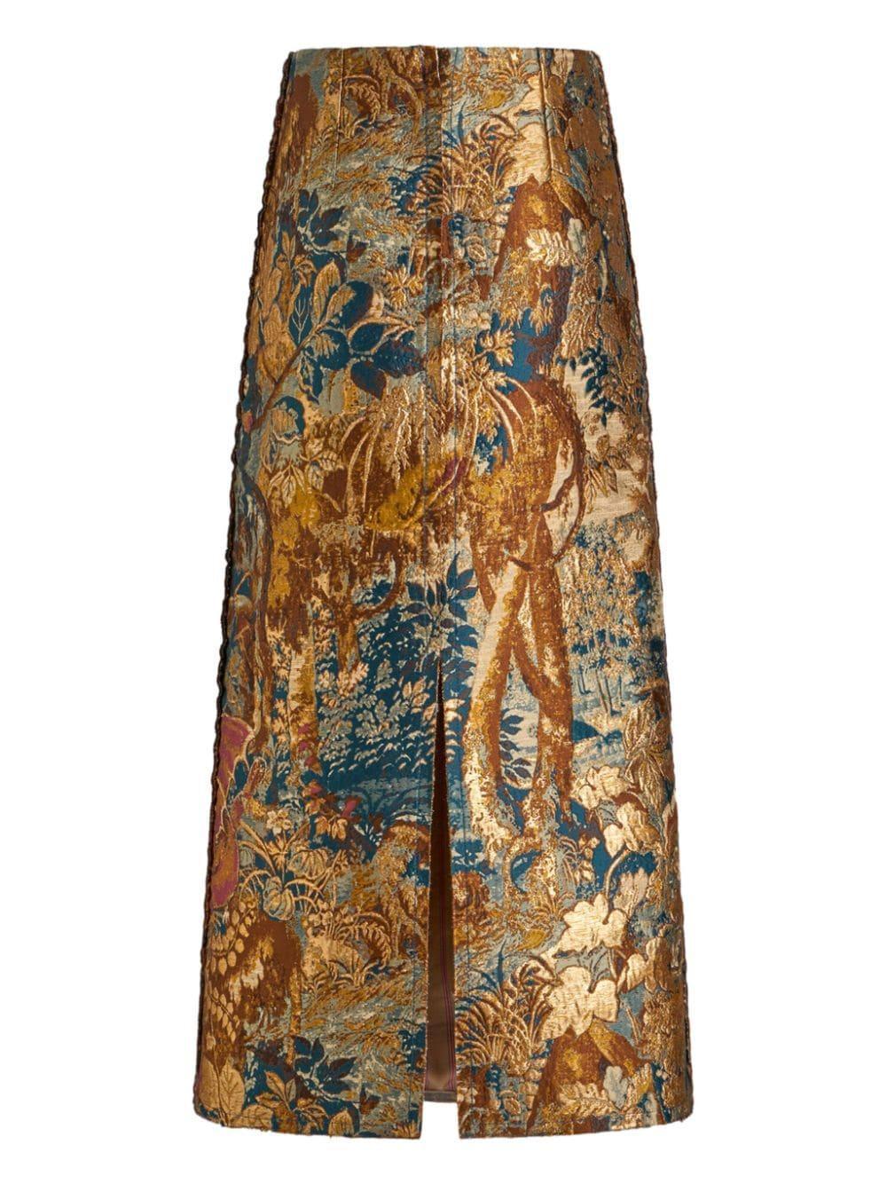 jacquard midi skirt Product Image