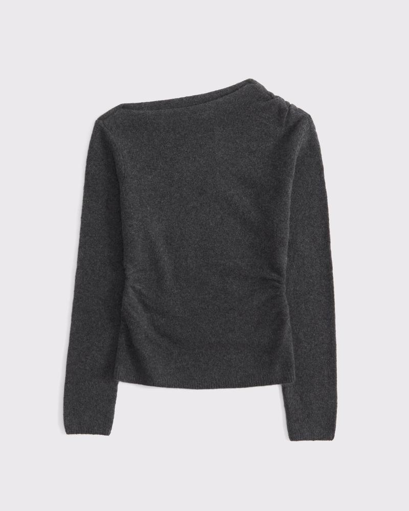 Asymmetrical Draped Sweater Product Image