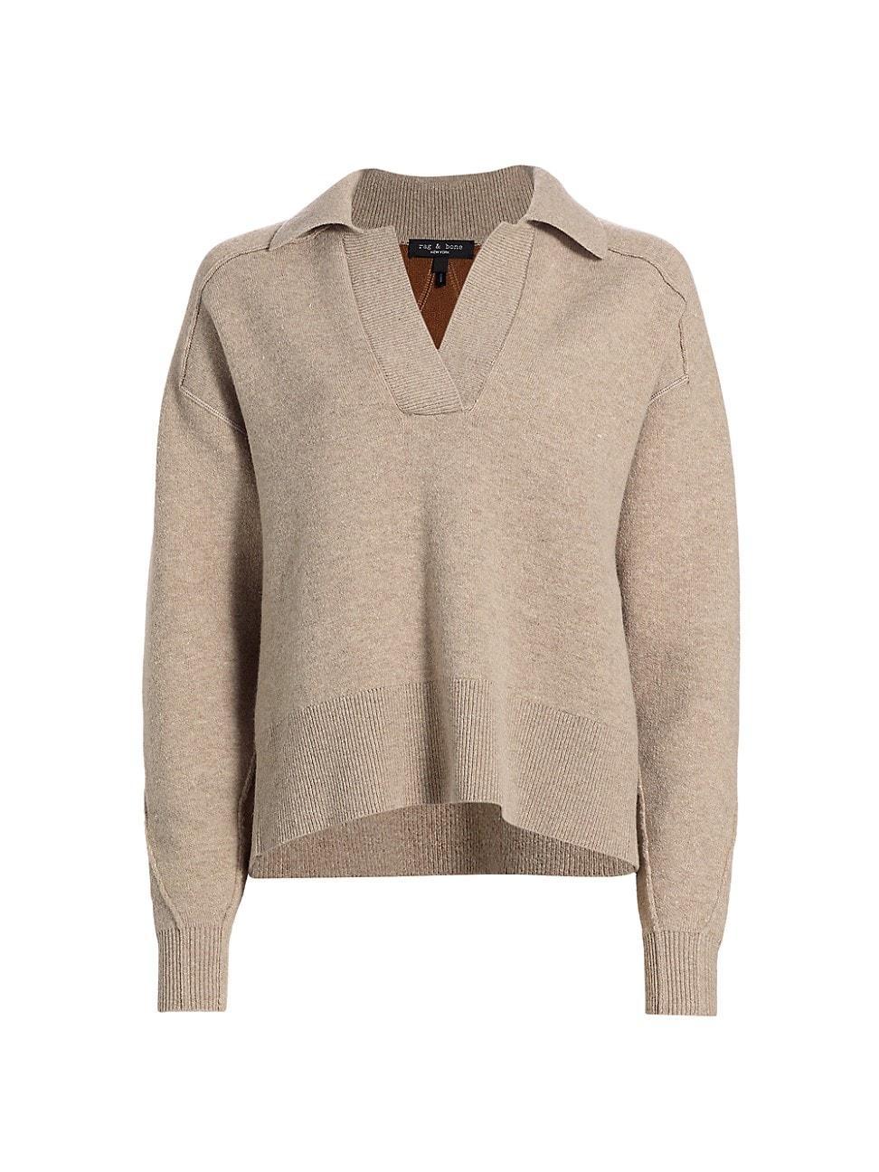 Womens Bridget Wool-Blend Long-Sleeve Sweater Product Image