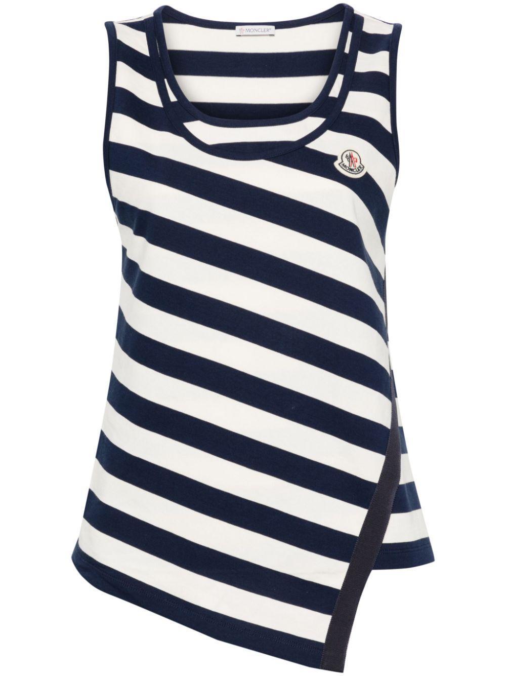 MONCLER Tank Top In Blue Product Image