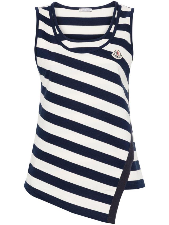 MONCLER Tank Top In Blue Product Image