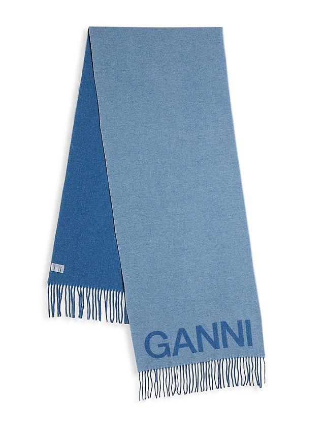 Womens Wool Logo Scarf Product Image