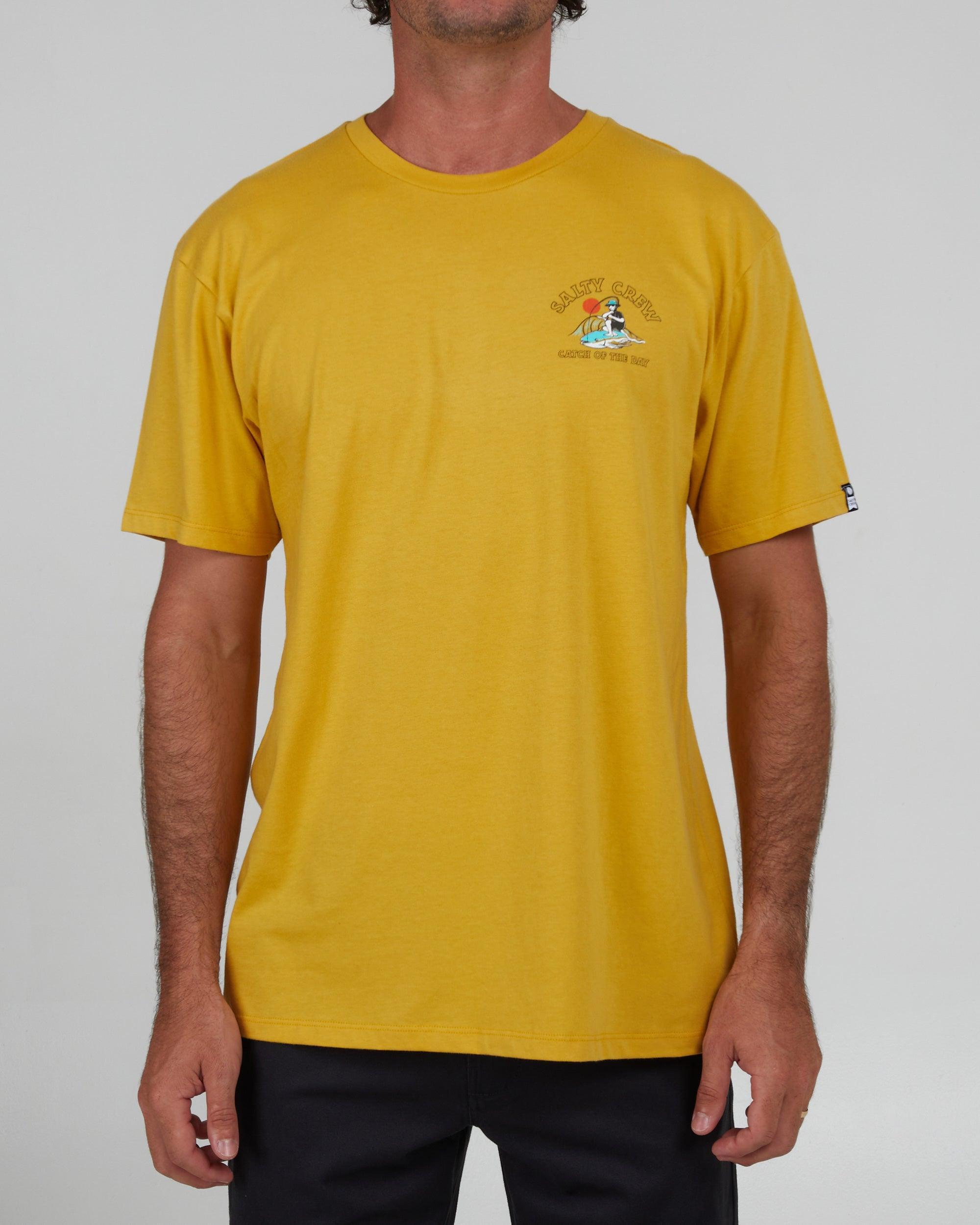 Catch of the Day Mustard S/S Premium Tee Male Product Image