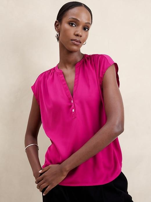 Button Dolman Blouse Product Image