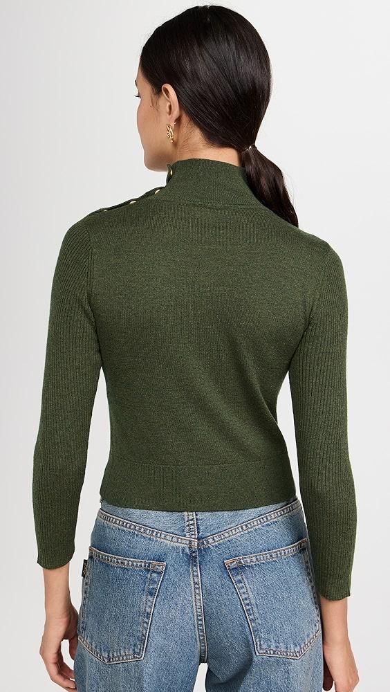 L'AGENCE Kamdyn Crop Mock Neck Top | Shopbop Product Image