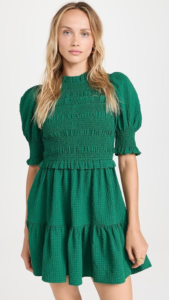 Sea Regina Seersucker Puff Sleeve Smocked Dress | Shopbop Product Image