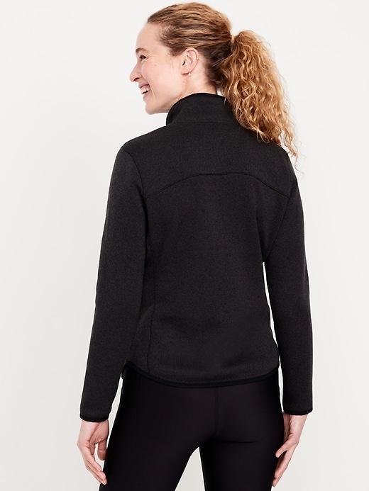 Fleece-Knit Zip Jacket Product Image