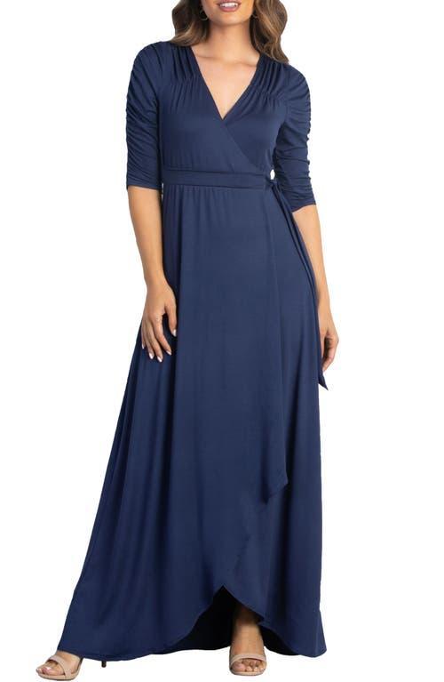 Kiyonna Womens Meadow Dream Maxi Wrap Dress Product Image