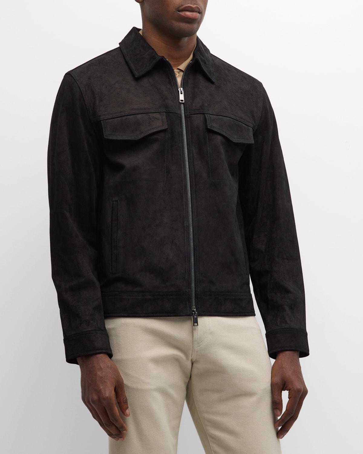 Mens Damien Suede Jacket Product Image