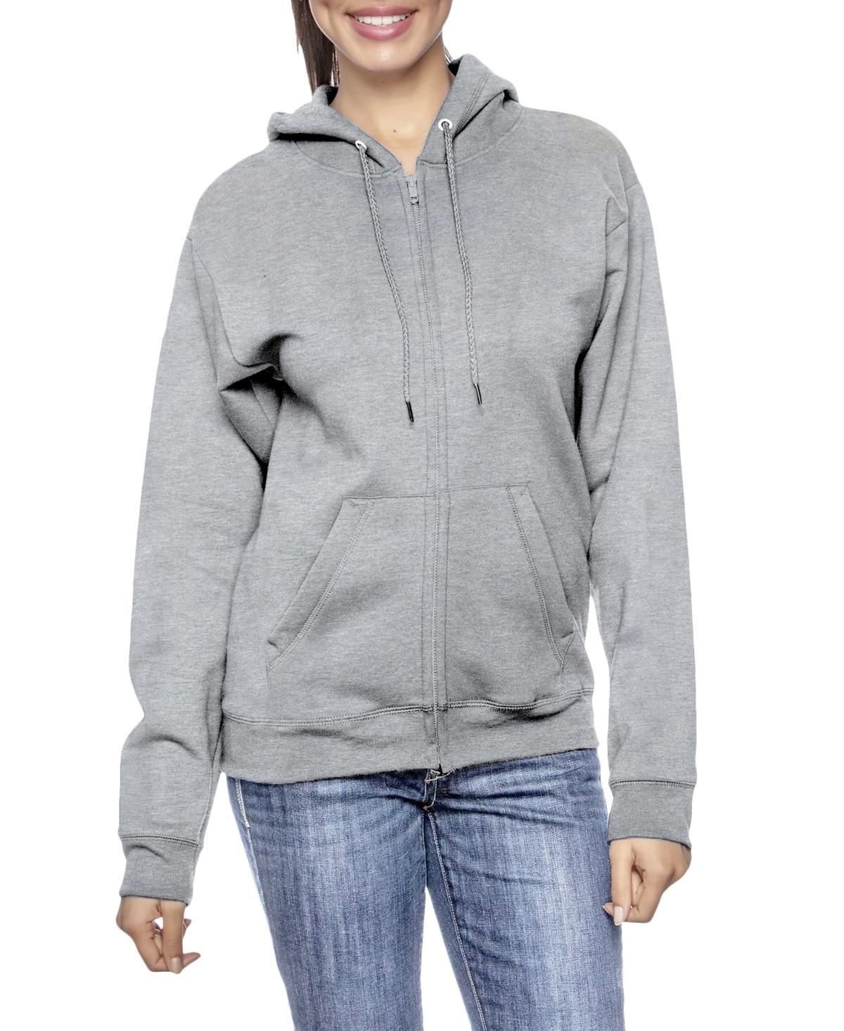 Galaxy By Harvic Womens Fleece-Lined Loose-Fit Full-Zip Sweater Hoodie Product Image