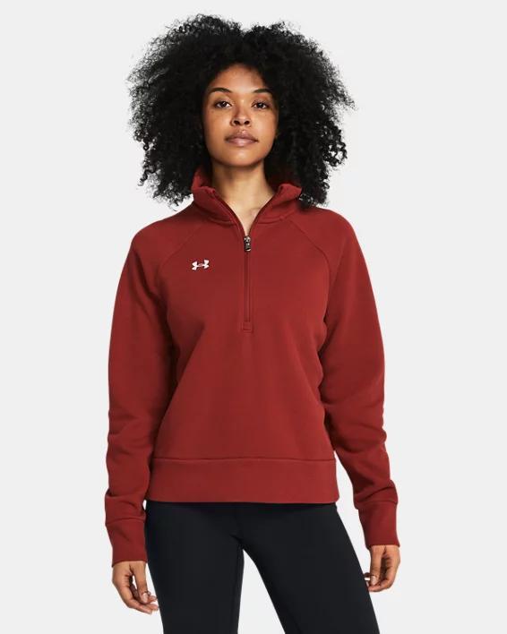 Women's UA Rival Fleece Textured ½ Zip Product Image