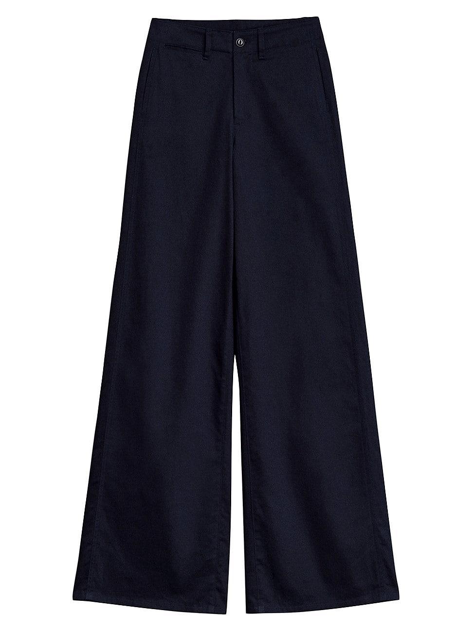 Womens Sofie Wide-Leg Chino Pants product image