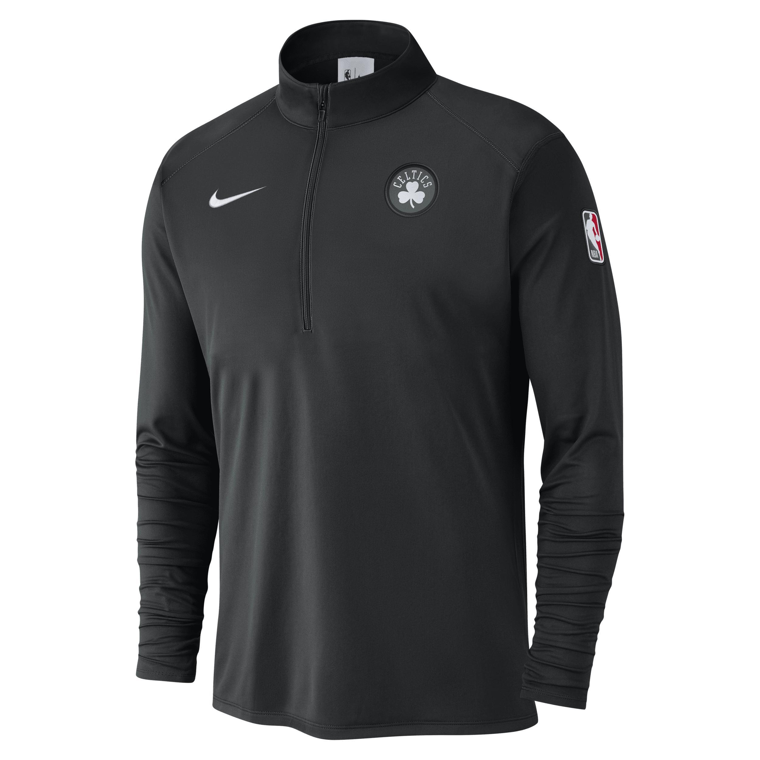 Boston Celtics Nike Men's NBA 1/2-Zip Long-Sleeve Top Product Image