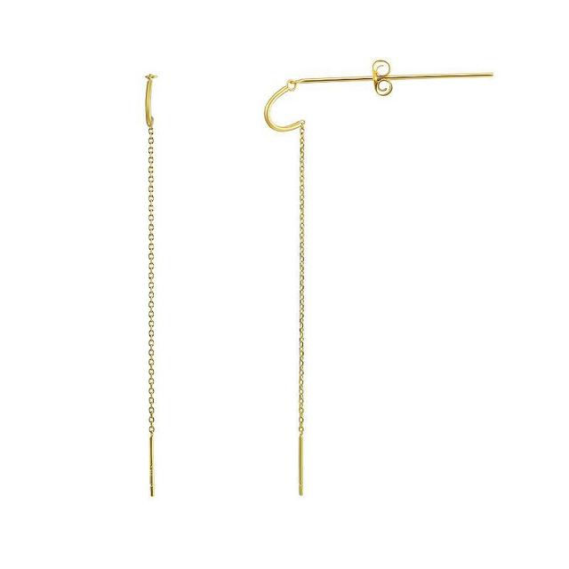 Saks Fifth Avenue Womens 14K Threader Earrings Product Image