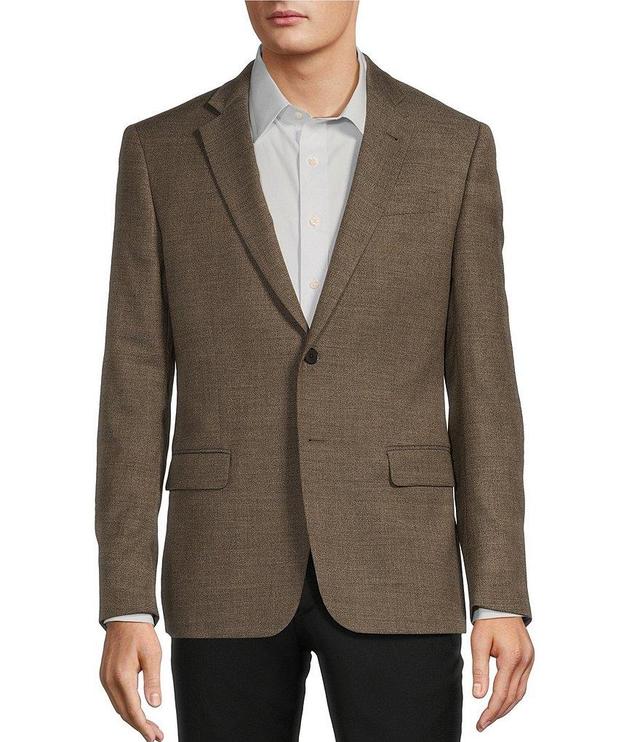 Armani Exchange Modern Fit Textured Solid Pattern Sport Coat Product Image