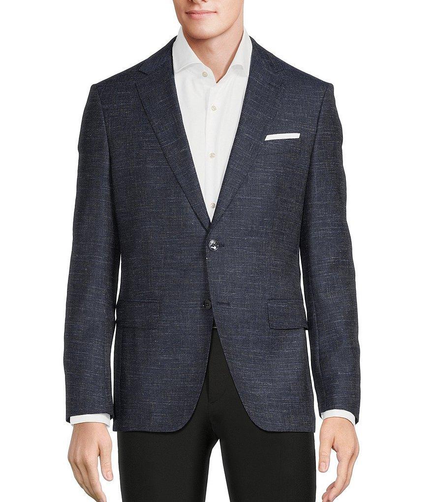 Hugo Boss Slim Fit Plaid Pattern Sport Coat Product Image