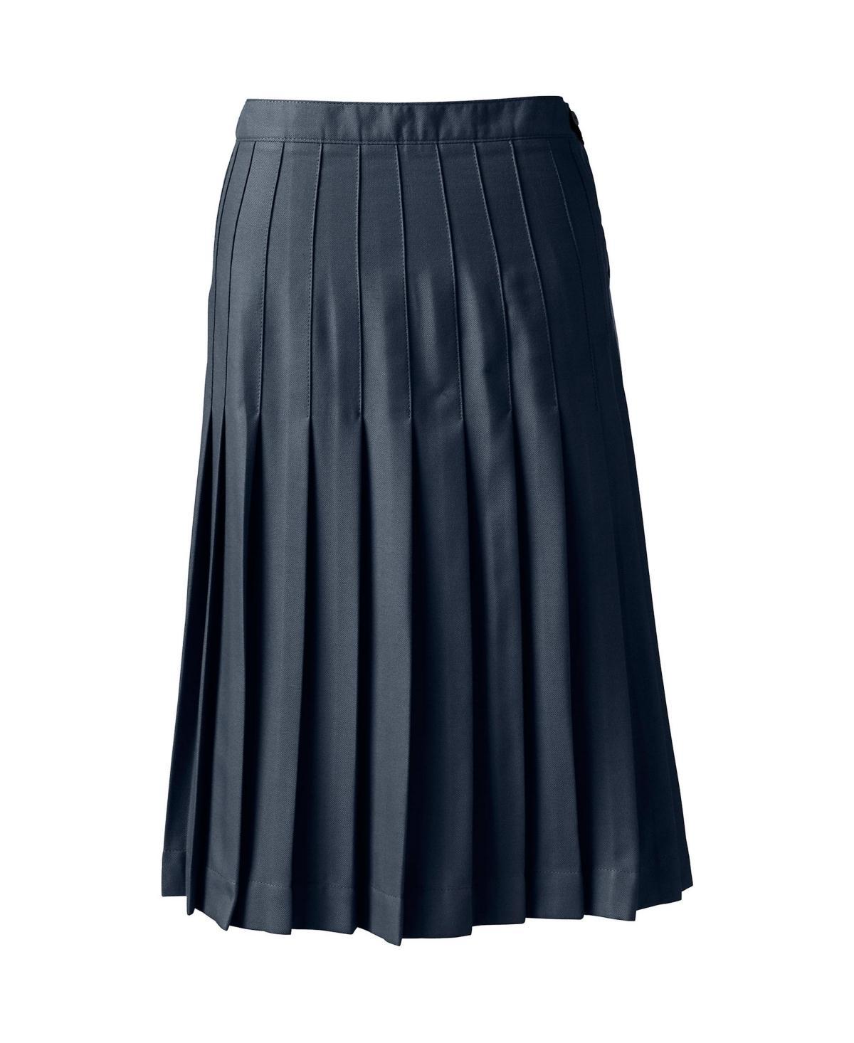 Lands End Womens School Uniform Pleated Skirt Below the Knee Product Image