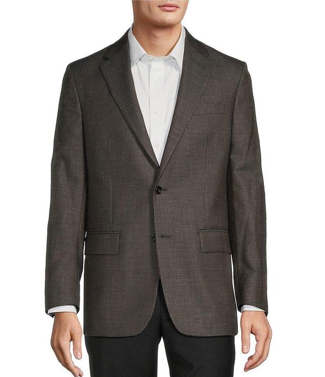 Hickey Freeman Classic Fit Houndstooth Pattern Sport Coat Product Image