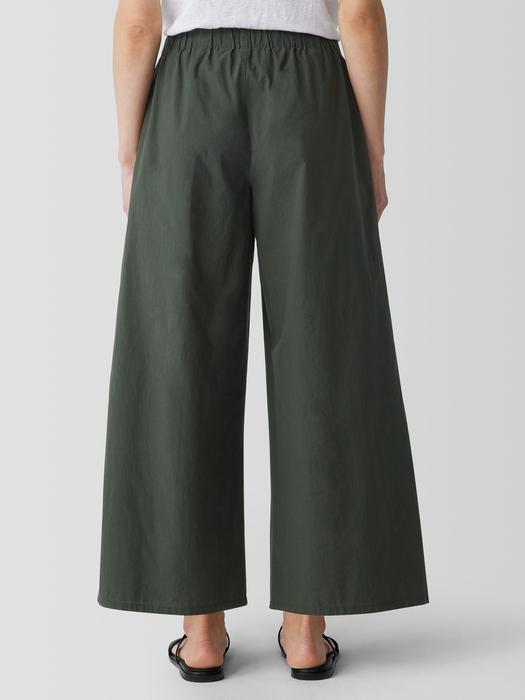 Washed Organic Cotton Poplin Wide-Leg Pant Product Image