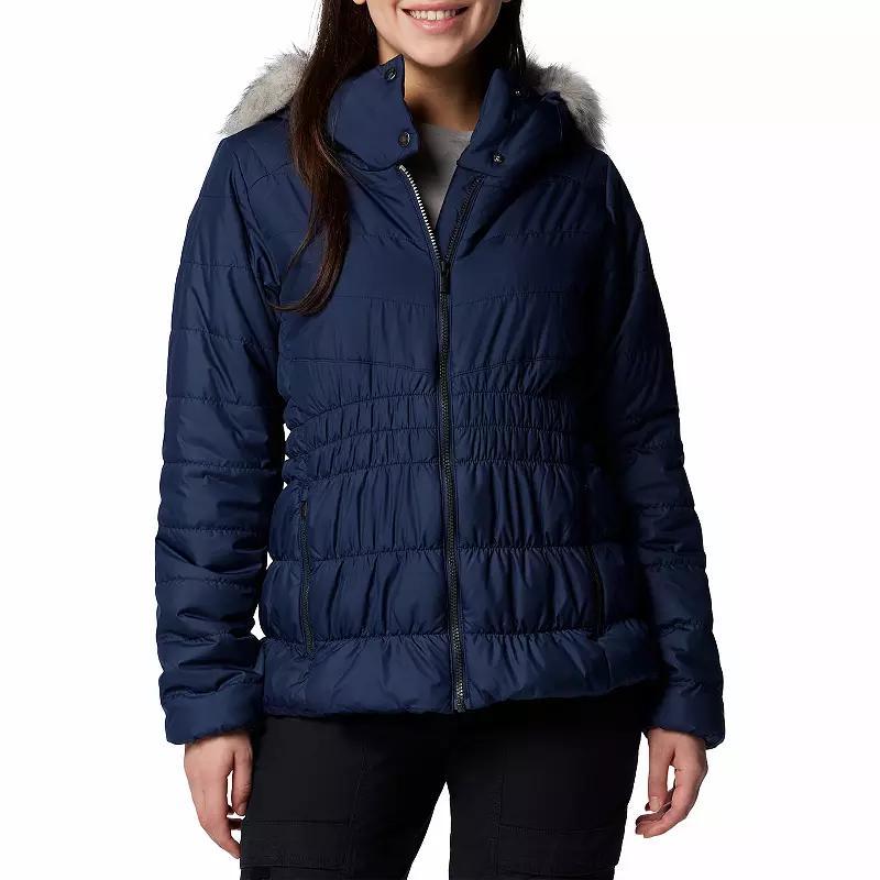 Womens Columbia Sparks Lake III Faux-Fur Hooded Jacket Dark Grey Product Image