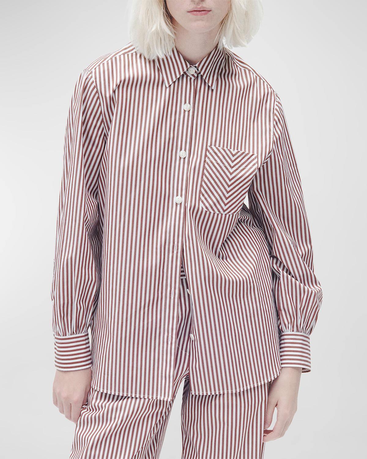 rag & bone Maxine Stripe Cotton Button-Up Shirt Product Image