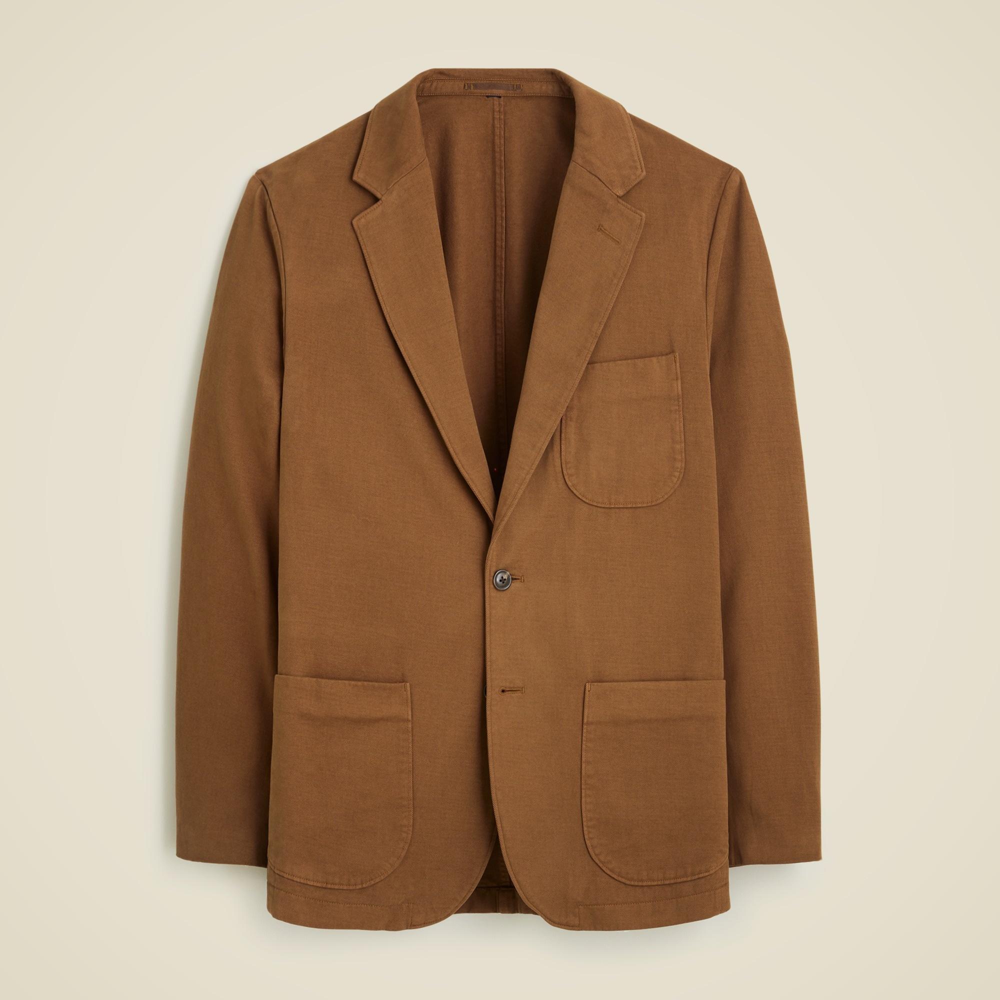 Kenmare Relaxed-fit suit jacket in Italian cotton blend Product Image