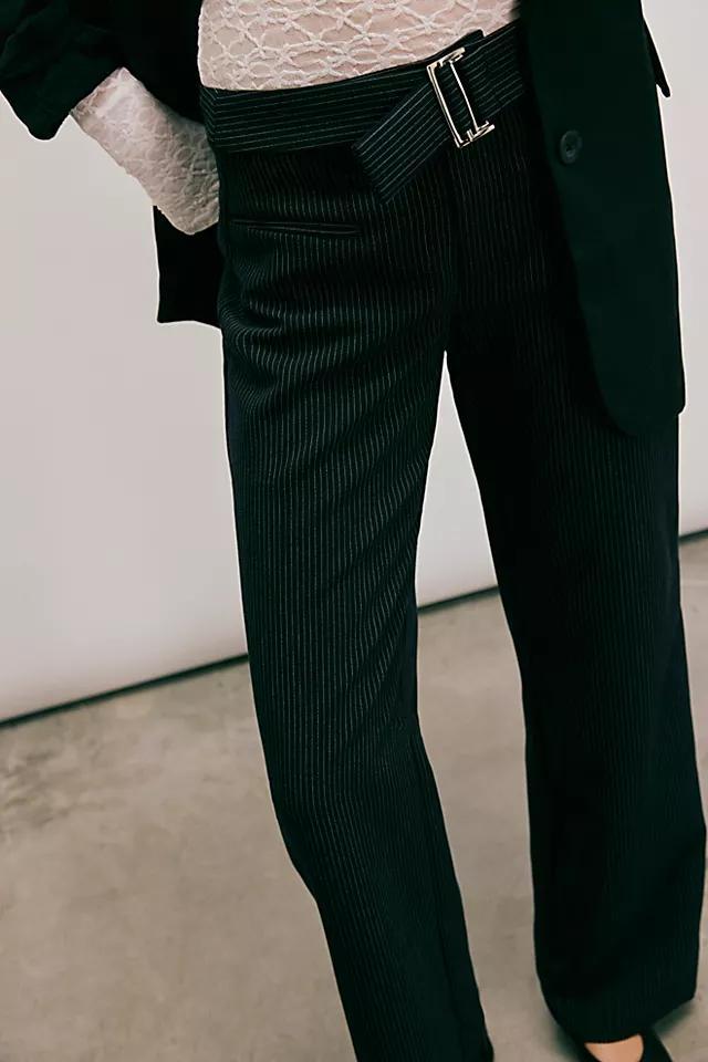 The Unknown Pinstripe Straight-Leg Trousers Product Image