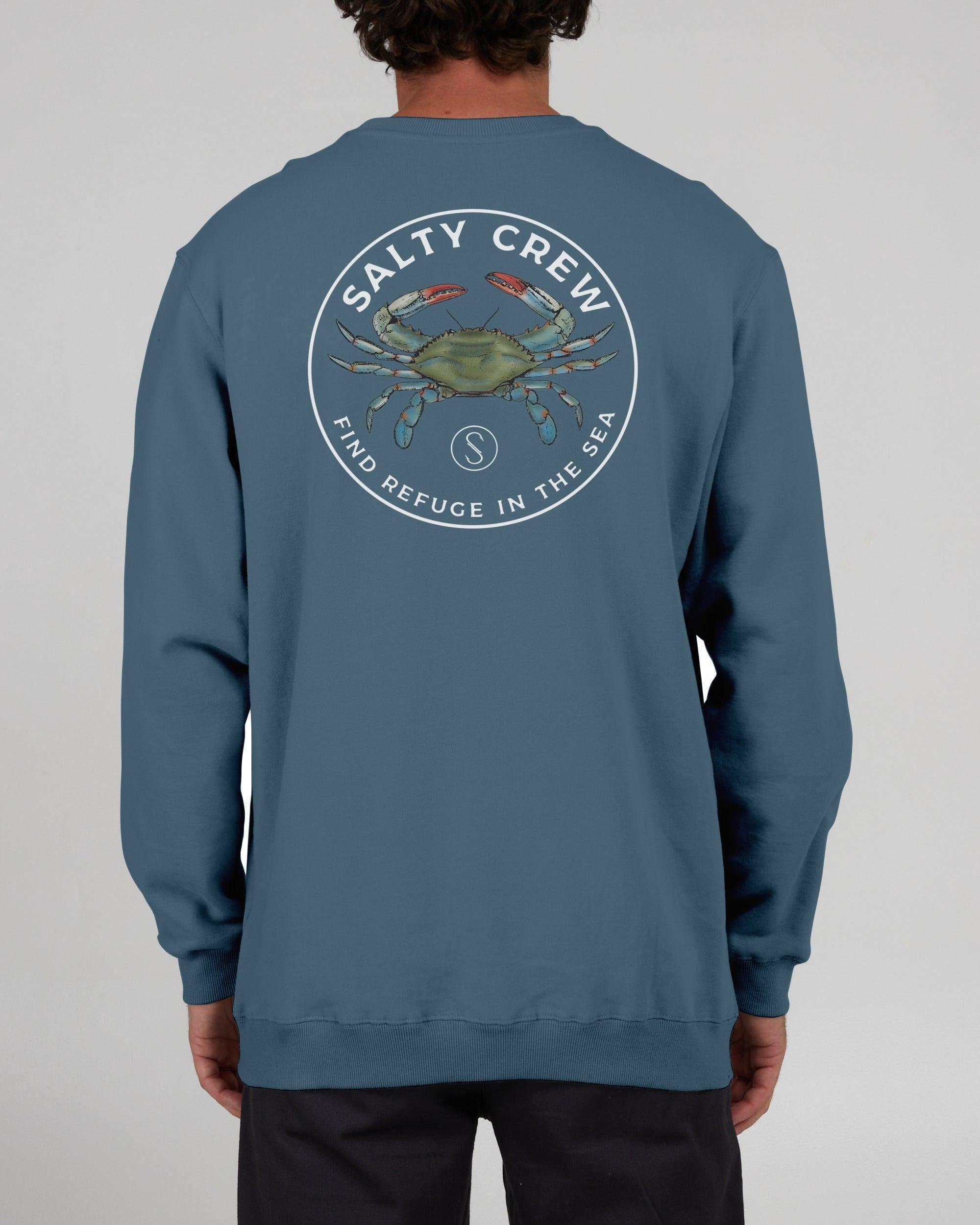 Blue Crabber Crew Fleece - Slate Product Image