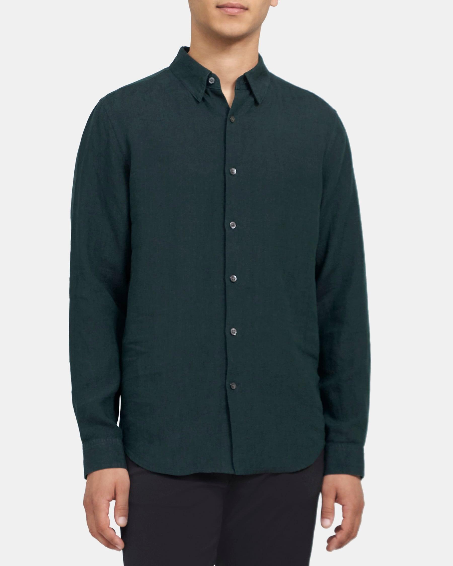 Standard-Fit Shirt in Linen Product Image