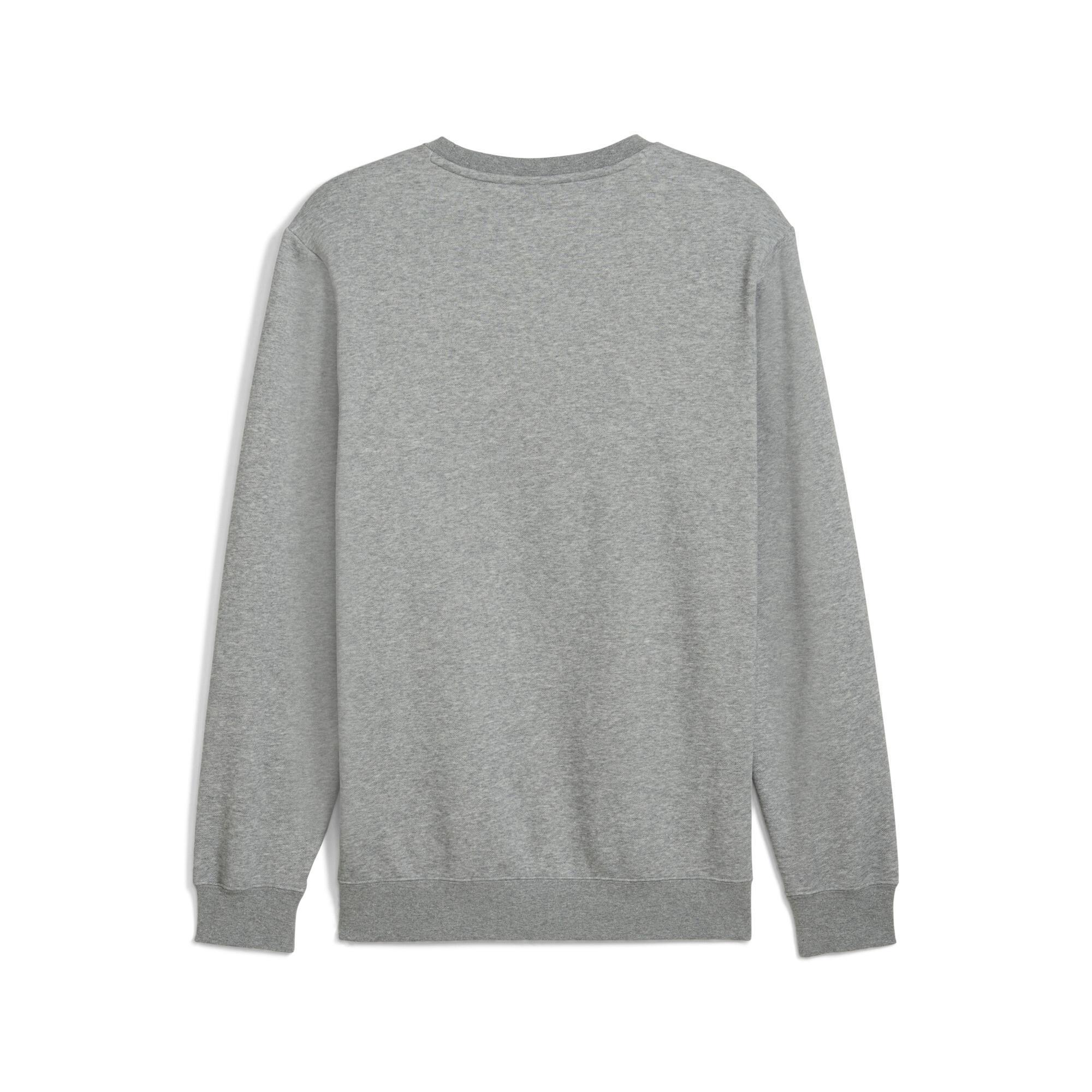 PUMA Essentials 2 Colour No. 1 Logo Crew Neck Fleece Sweater Men in Grey Product Image