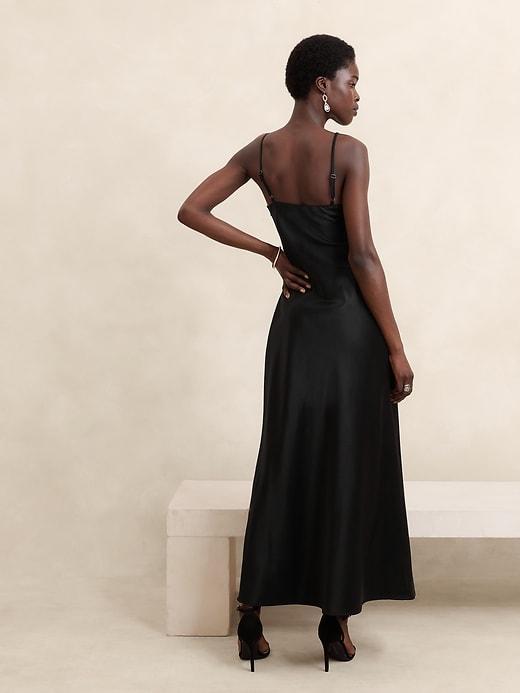 Twill Cutout Maxi Dress Product Image