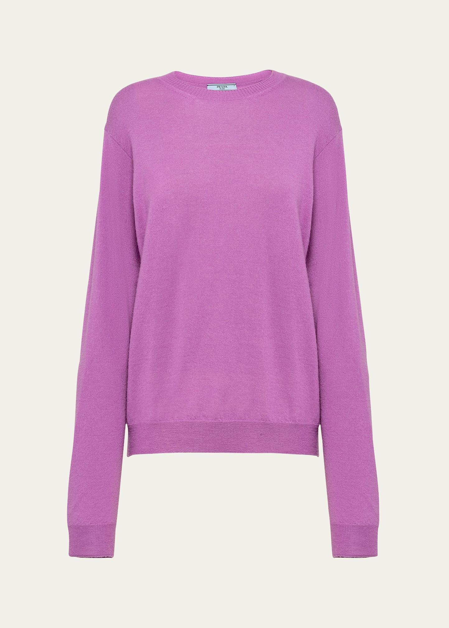 Womens Cashmere Crewneck Sweater Product Image