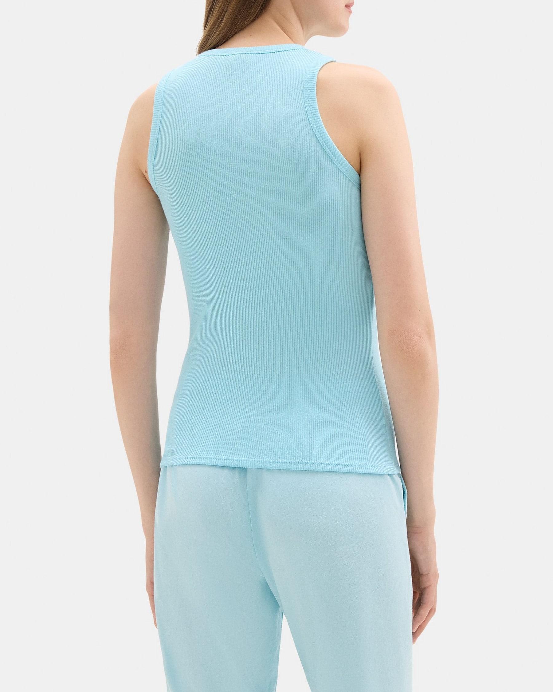 Fitted Tank in Ribbed Modal Cotton Product Image