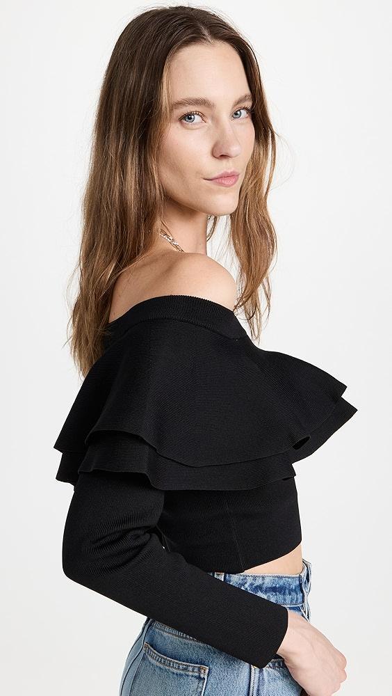 endless rose Off Shoulder Knit Top | Shopbop Product Image