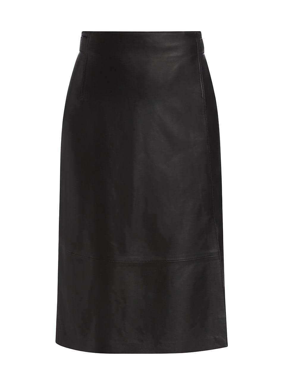 Vince Leather Pencil Skirt Product Image