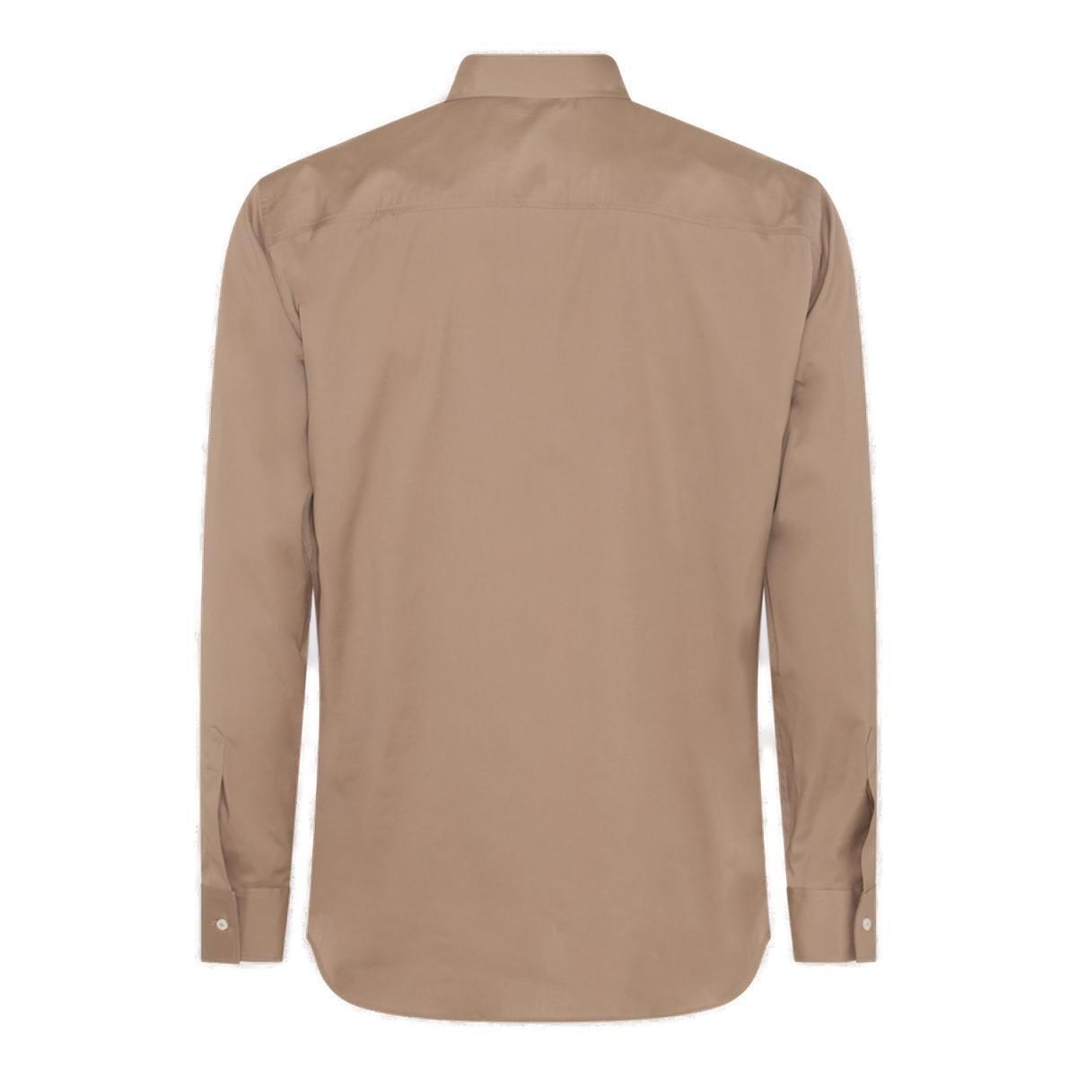 DSQUARED2 Beige Cotton Shirt Product Image