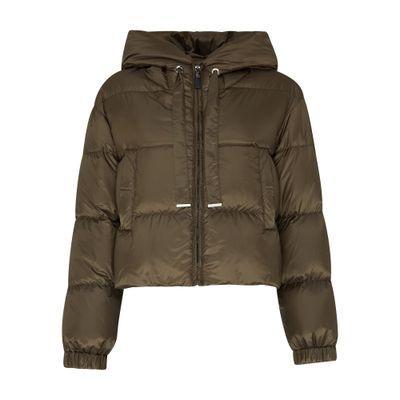 Seie Short Puffer Jacket - The Cube In Green Product Image