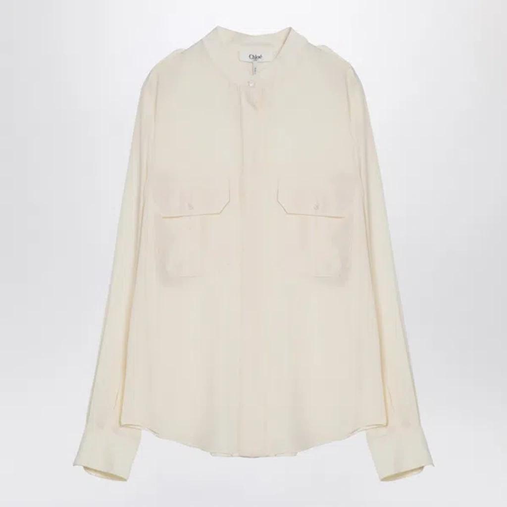 CHLOÉ Ivory Silk Blouse In White product image