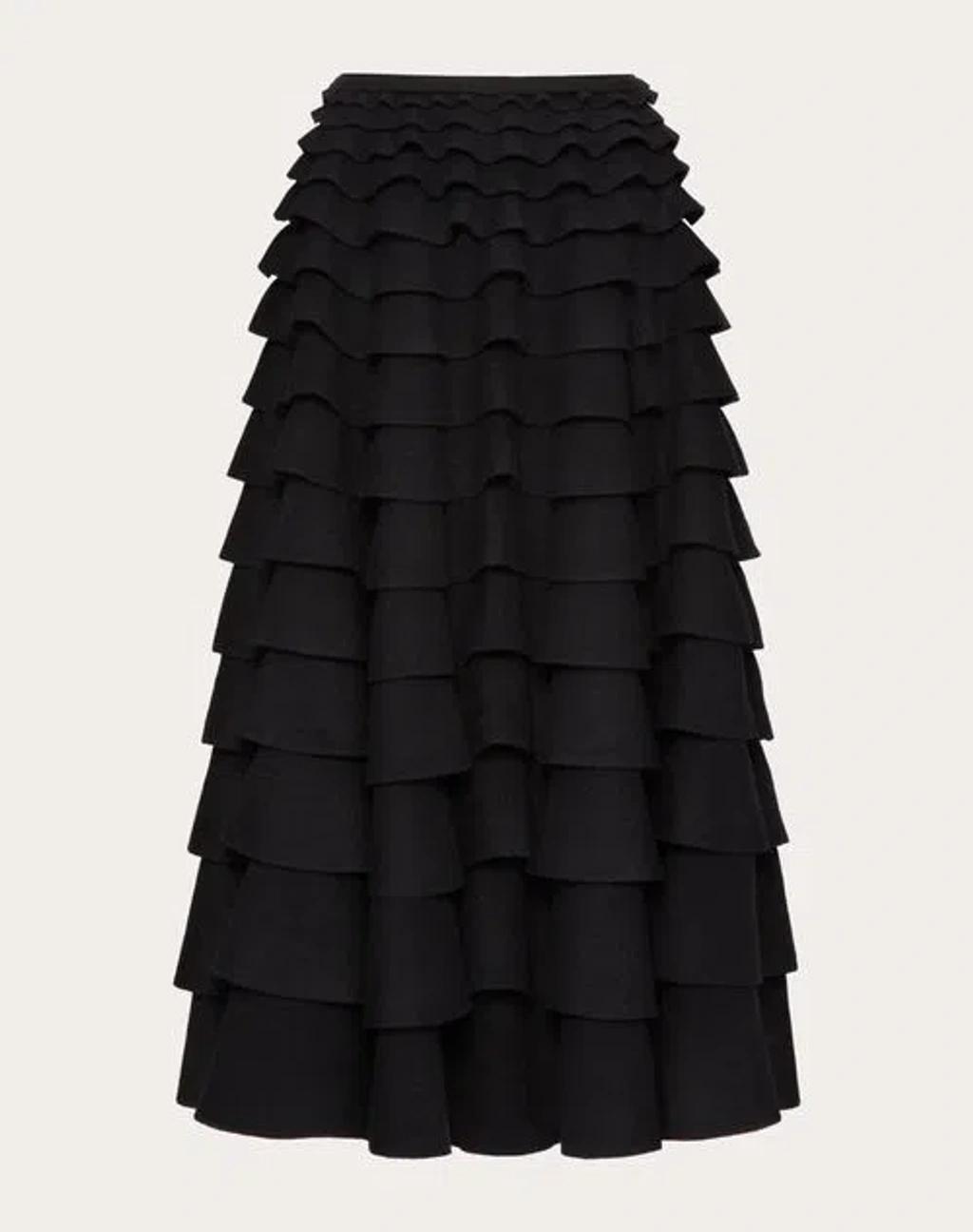 Knit Midi Skirt Woman Black S Product Image