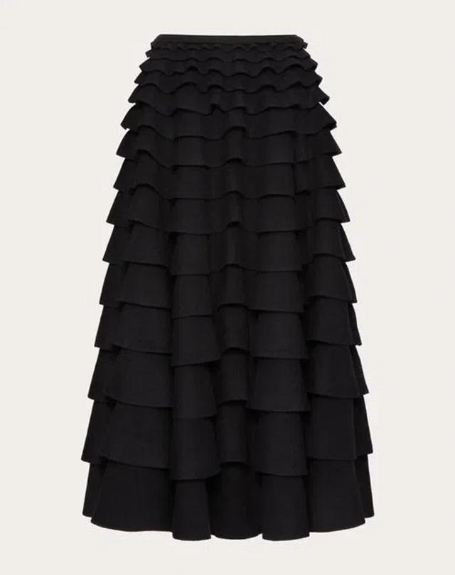 Knit Midi Skirt Woman Black S Product Image