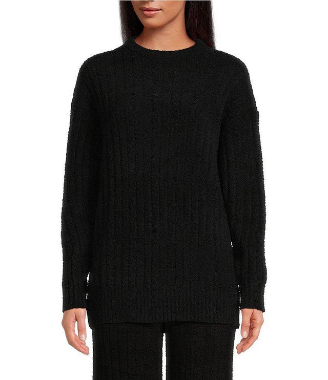 UGG Riz Cozy Knit Crew Neck Long Sleeve Ribbed Lounge Top Product Image